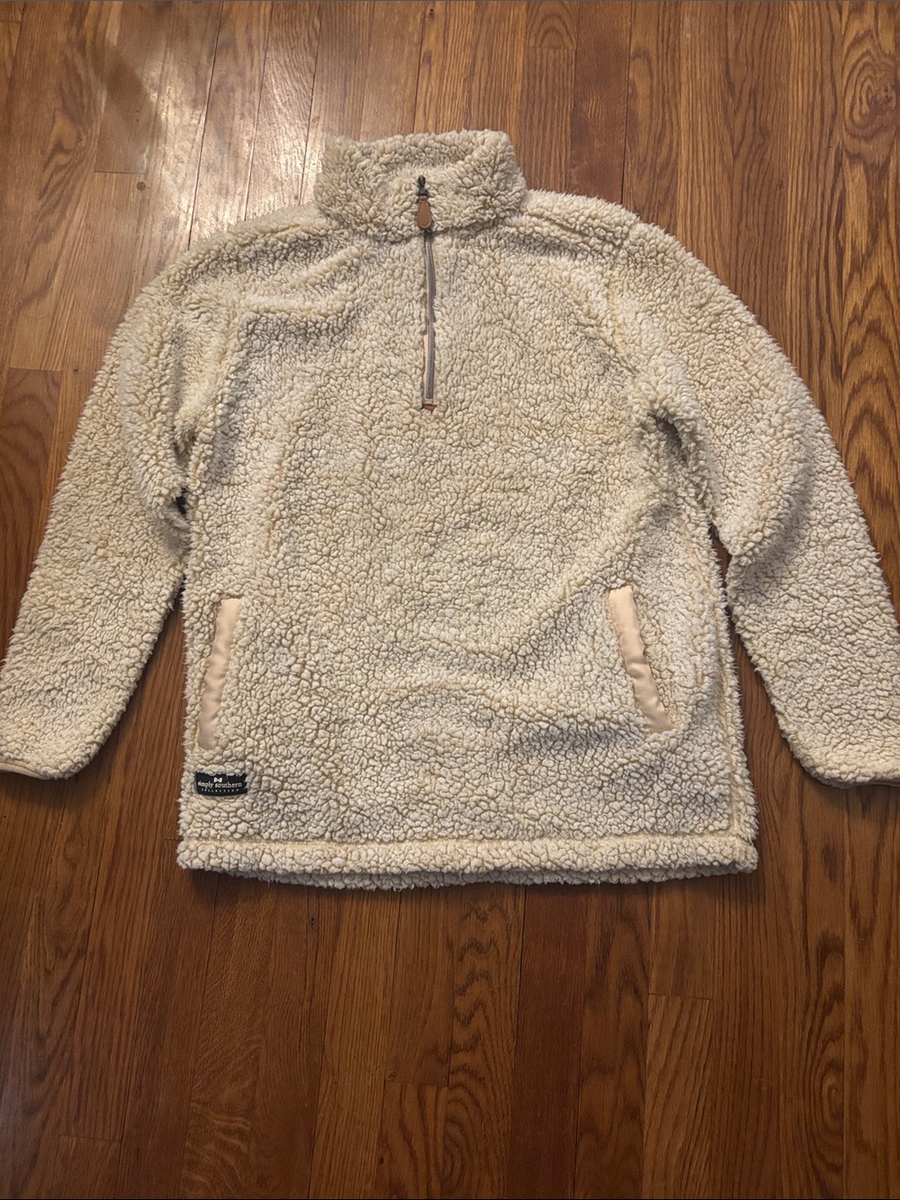 Simply Southern Cream Sherpa Vest